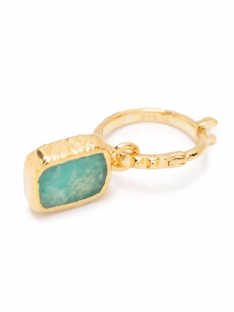 Missoma mini amazonite hoop earrings - Gold