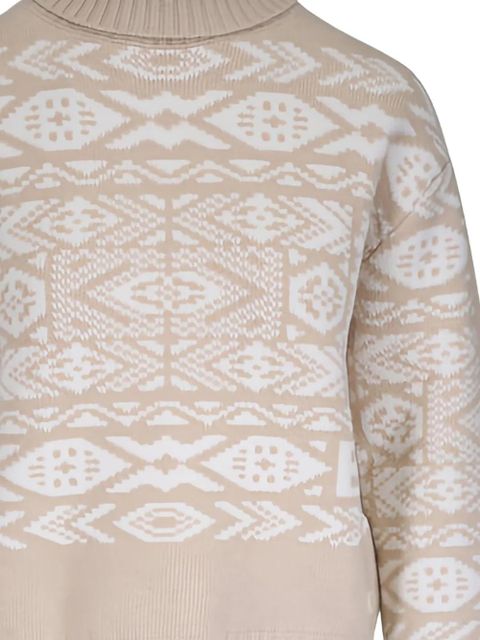 BOGNER Nadin patterned roll-neck sweater - Neutrals - zdjęcie produktu nr 2