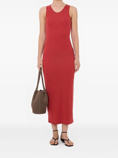 LouLou de Saison MYRON LDS shoulder-straps midi dress - Red - zdjęcie produktu nr 2