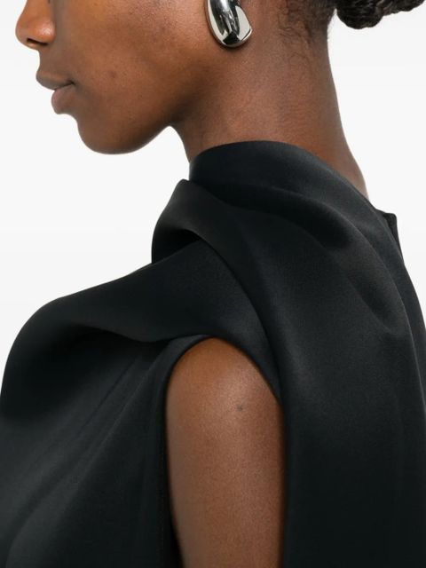 KHAITE Loell midi dress - Black