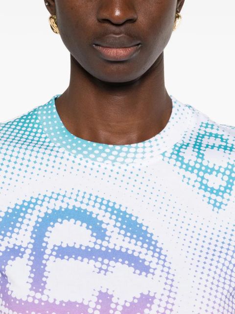 Casablanca Halftone-logo T-shirt - White