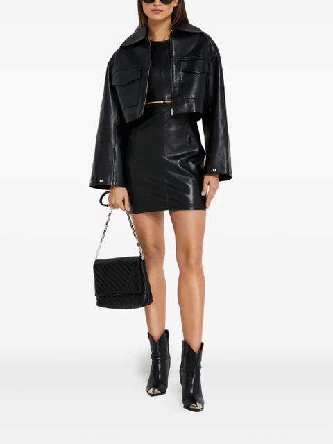 Nanushka Layan button sleeveless mini dress - Black - zdjęcie produktu nr 2