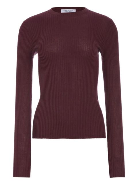 Gabriela Hearst ribbed crew-neck sweater - Red - zdjęcie produktu nr 1