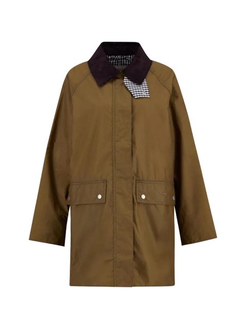 Barbour check-detail coat - Brown - zdjęcie produktu nr 1
