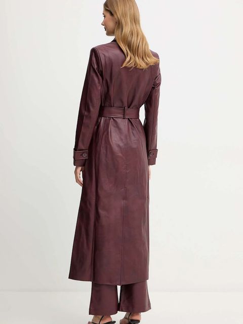 Bardot płaszcz kolor bordowy 59899JB4