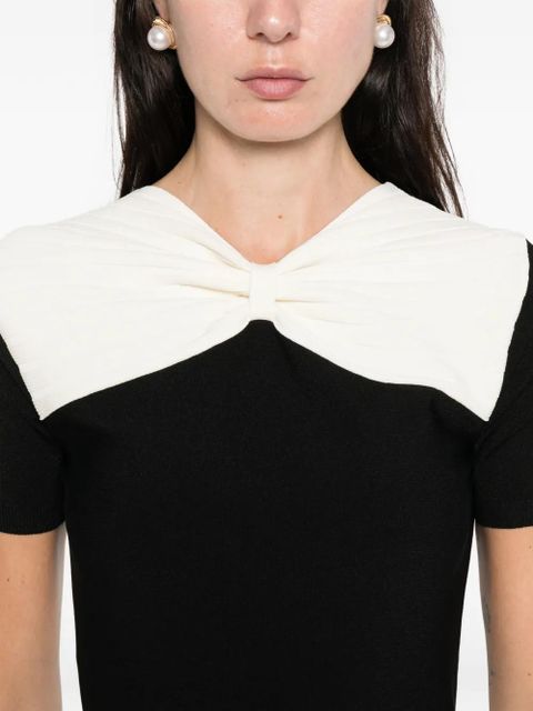 Valentino Garavani bow-detail mini dress - Black