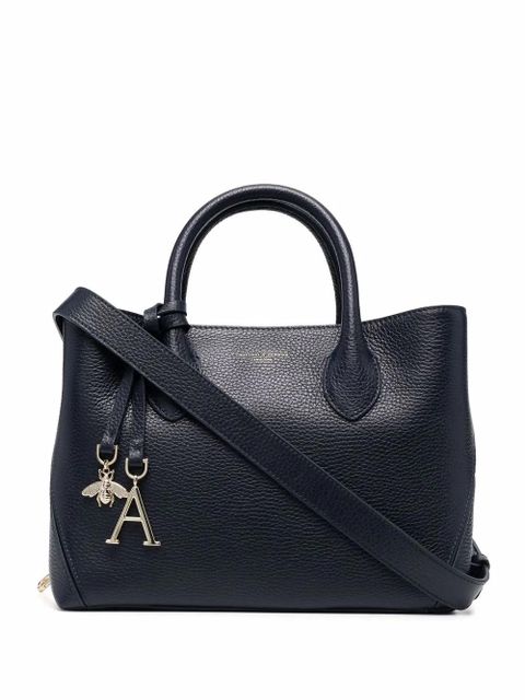 Aspinal Of London Midi London pebble-texture tote bag - Blue - zdjęcie produktu nr 1