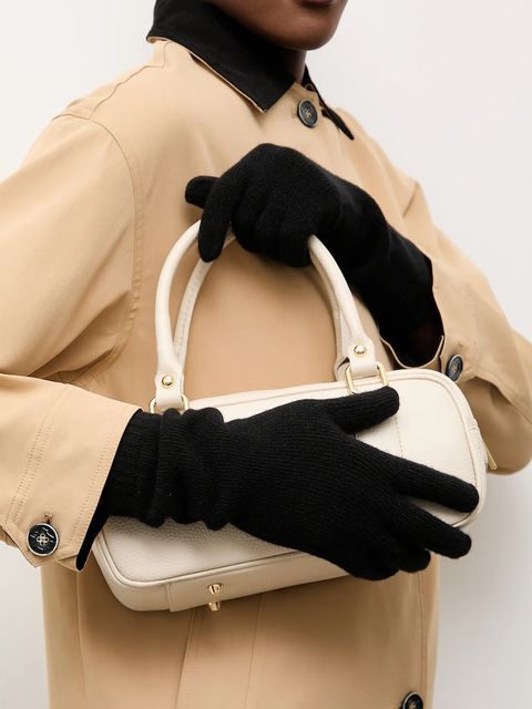 Answear.LAB rękawiczki wełniane damskie kolor czarny - zdjęcie produktu nr 1