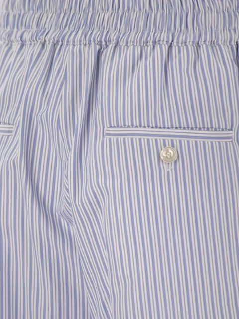 Weekend Max Mara striped cropped trousers - Blue