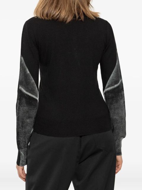 MM6 Maison Margiela virgin wool cardigan - Black