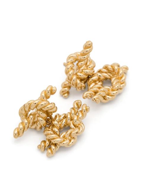 TOTEME Rope knot earrings - Gold