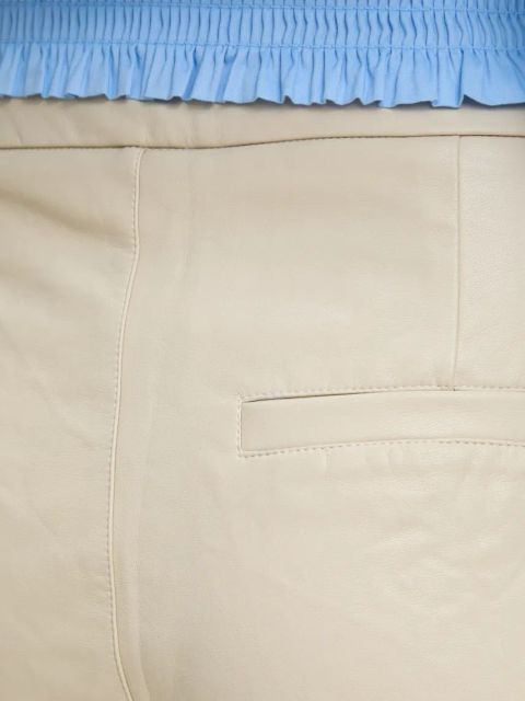 Answear.LAB szorty damskie kolor beżowy gładkie high waist