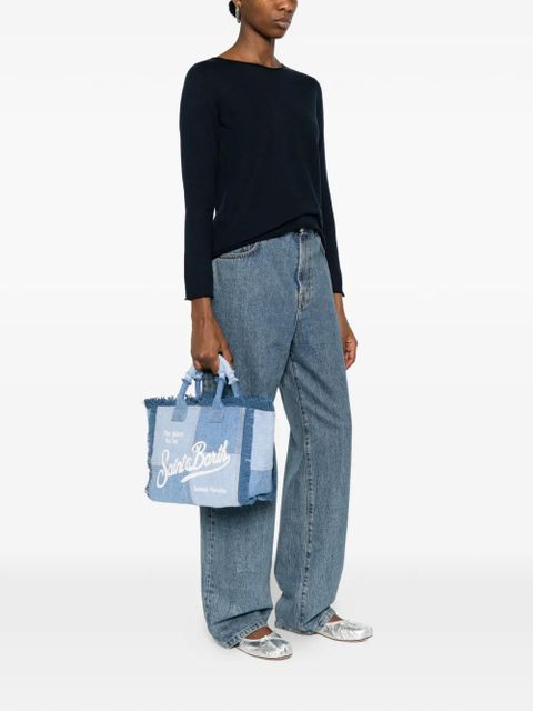 MC2 Saint Barth Colette fringed patchwork tote bag - Blue - zdjęcie produktu nr 2