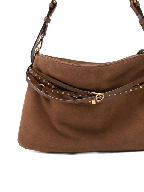 PINKO studded-strap shoulder bag - Brown