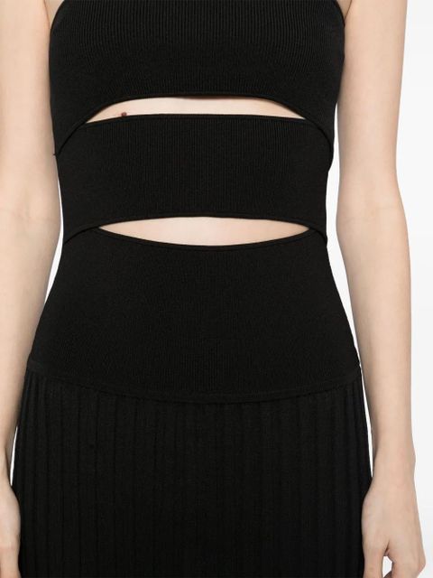 Christopher Esber asymmetric tank dress - Black