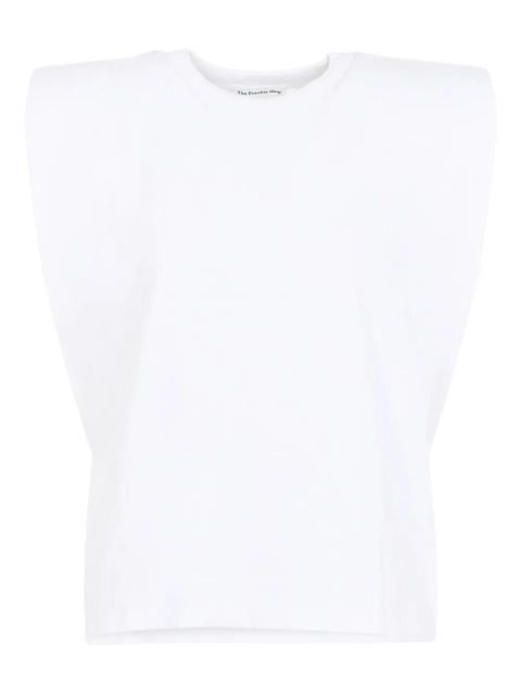 The Frankie Shop padded-shoulder T-shirt - White - zdjęcie produktu nr 1