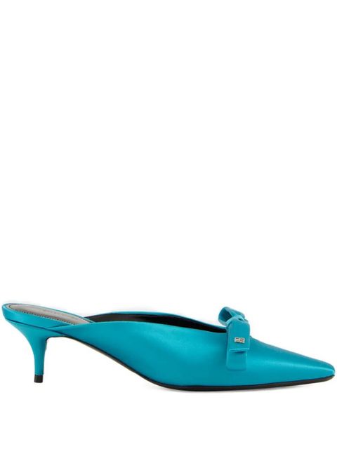 Balenciaga 65mm Nano Bow heeled mules - Blue - zdjęcie produktu nr 1