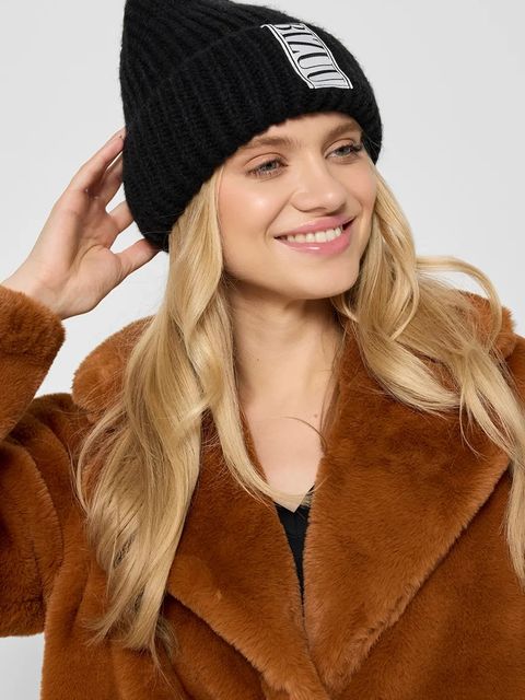 Bizuu czapka z dodatkiem wełny LORRO kolor czarny LORRO CZARNY - zdjęcie produktu nr 1