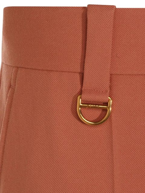 Chloé d-ring detail trousers - Brown
