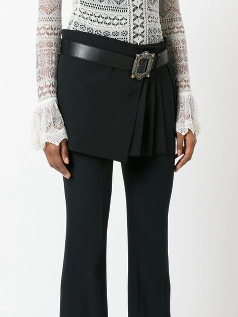 Alexander McQueen pleated wrap mini skirt - Black - zdjęcie produktu nr 2