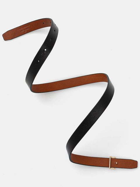 Tory Burch pasek skórzany dwustronny Logo damski kolor czarny 157857-001 - zdjęcie produktu nr 2