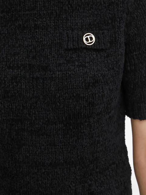 TWINSET logo-detail T-shirt - Black