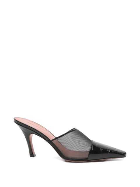 Amina Muaddi Jamie mules - White - zdjęcie produktu nr 1