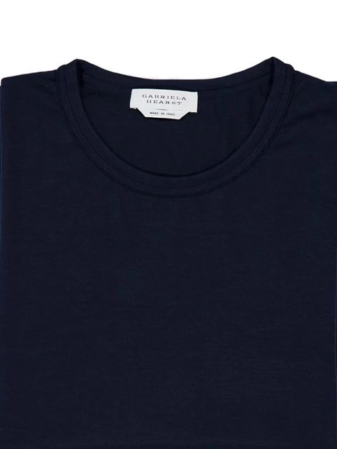 Gabriela Hearst Kirby short-sleeve crew-neck cashmere t-shirt - Blue - zdjęcie produktu nr 2