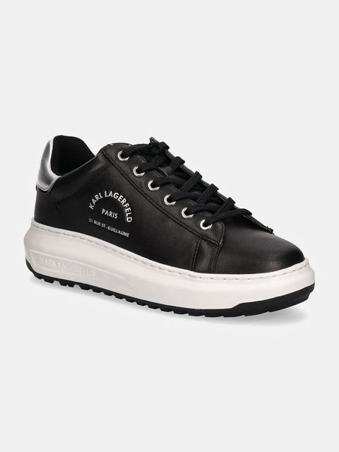 Karl Lagerfeld sneakersy skórzane KAPRI kolor czarny KL67538 - zdjęcie produktu nr 1