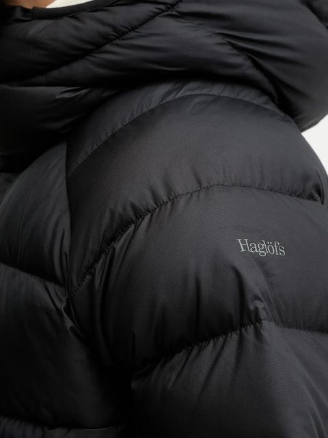 Haglöfs kurtka puchowa Rosson Down damska kolor czarny zimowa 607468