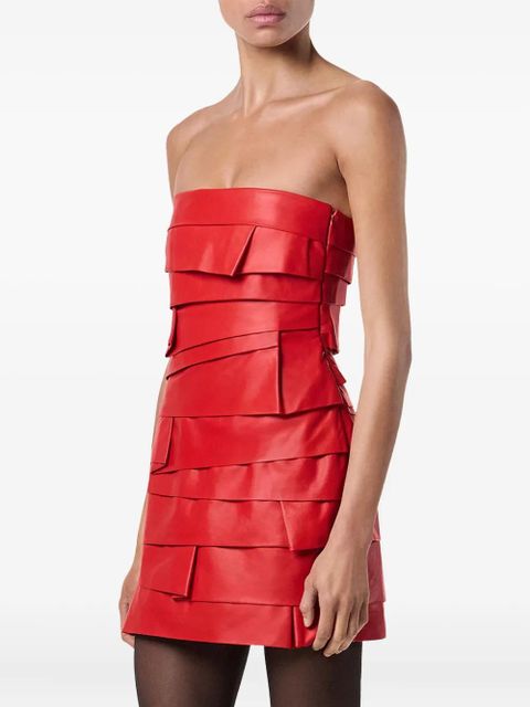 Versace layered strapless mini dress