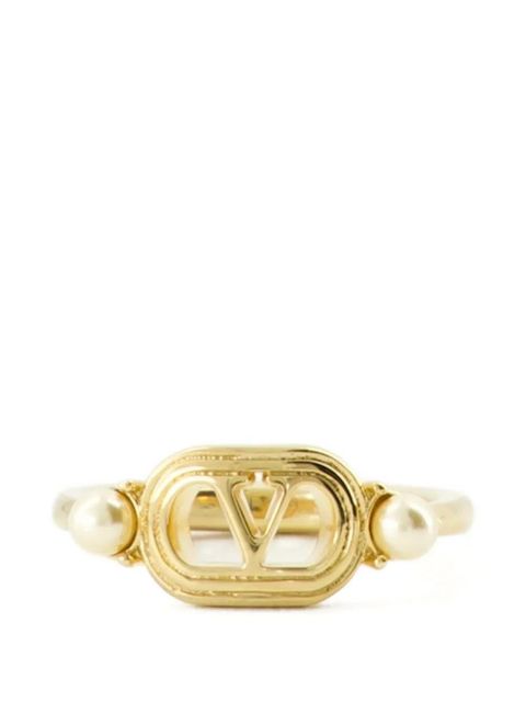 Valentino Garavani vlogo ovalette ring - Gold - zdjęcie produktu nr 1