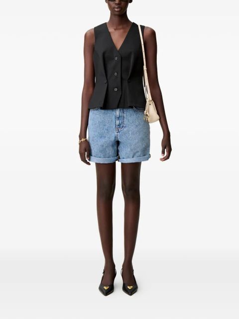 Claudie Pierlot button V-neck vest - Black - zdjęcie produktu nr 2