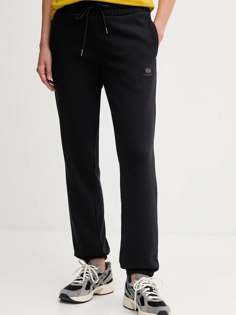 Napapijri spodnie dresowe M-Nina damskie kolor czarny gładkie NP0A4HD69411 - zdjęcie produktu nr 1