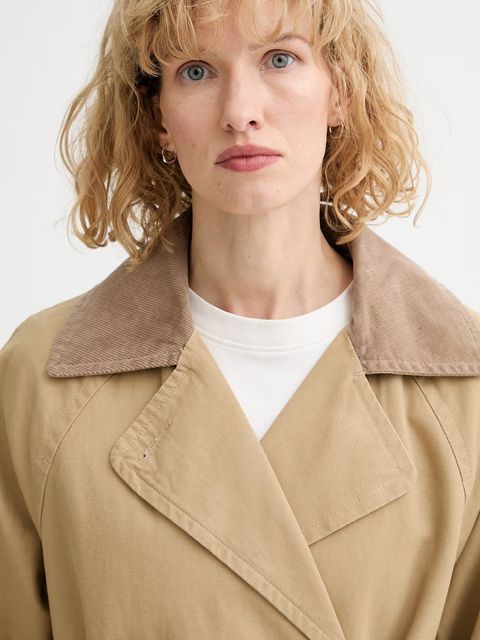 Levi's trencz bawełniany BREE CLASSIC LONG TRENCH