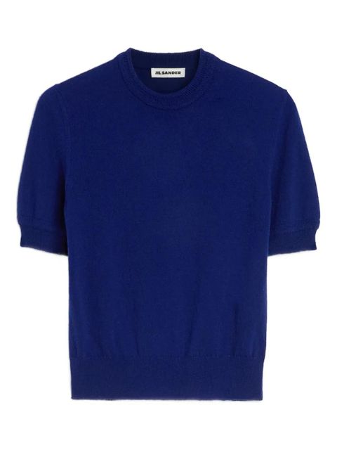 Jil Sander wool knitted T-shirt - Blue - zdjęcie produktu nr 1