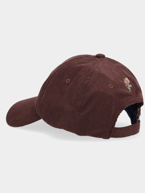 Tommy Jeans czapka z daszkiem sztruksowa kolor brązowy AW0AW17908 - zdjęcie produktu nr 2