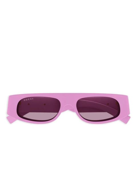 Gucci Eyewear rectangle-frame sunglasses - Pink - zdjęcie produktu nr 1