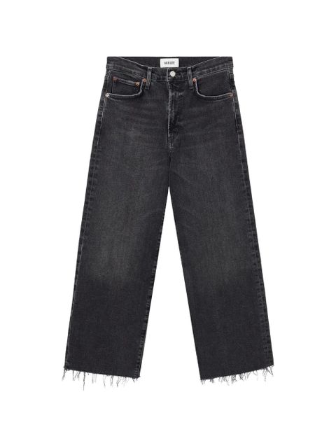 AGOLDE frayed denim jeans - Black - zdjęcie produktu nr 1