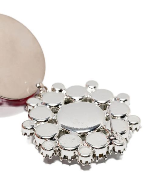 Magda Butrym rose crystal-embellished earrings - Red - zdjęcie produktu nr 2