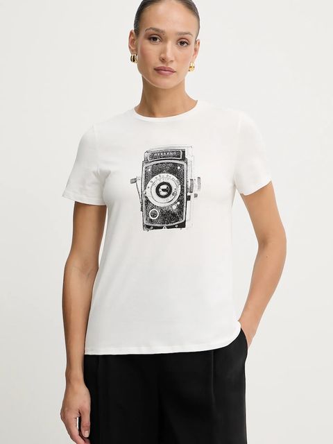 Weekend Max Mara t-shirt bawełniany GUGLIA damski kolor biały 2525976031600 - zdjęcie produktu nr 1