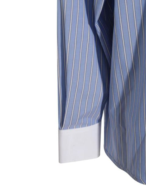 Marni striped poplin shirt - Blue