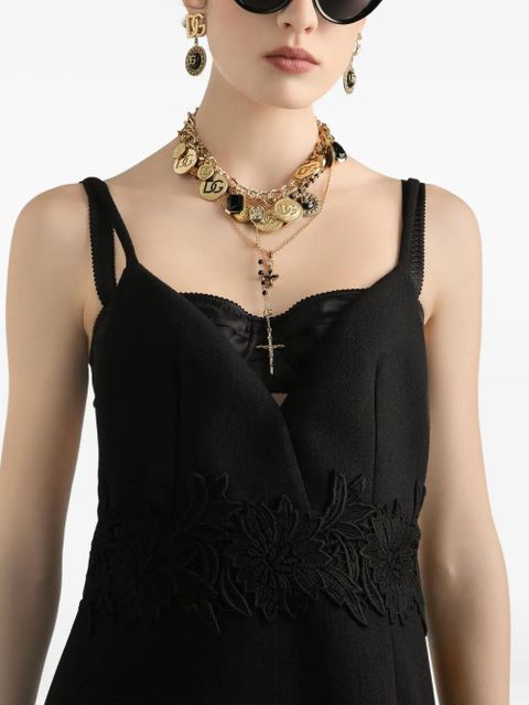 Dolce & Gabbana lace-detailing mini dress - Black