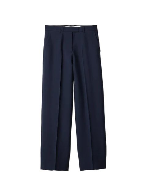 Miu Miu logo-detail trousers - Blue - zdjęcie produktu nr 1
