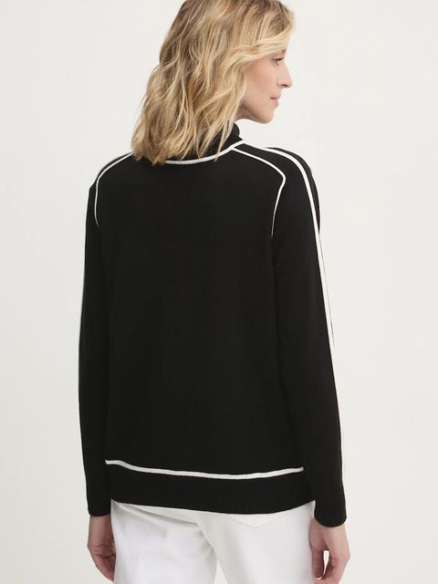 Answear Lab sweter z kaszmirem kolor czarny z golfem - zdjęcie produktu nr 2