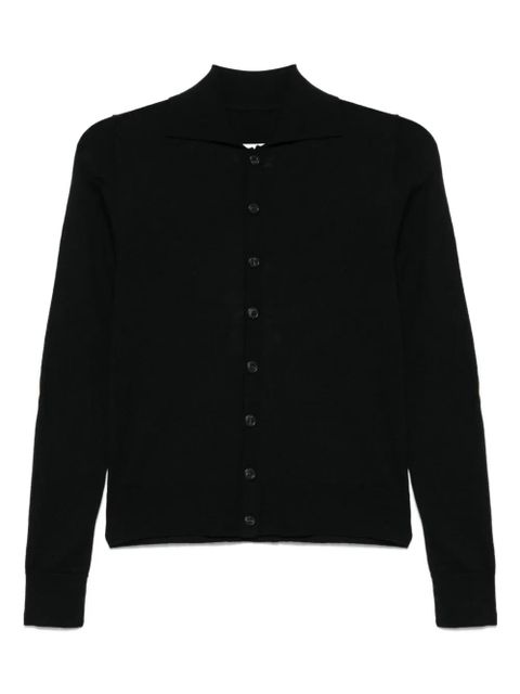 MM6 Maison Margiela knitted cardigan - Black - zdjęcie produktu nr 1