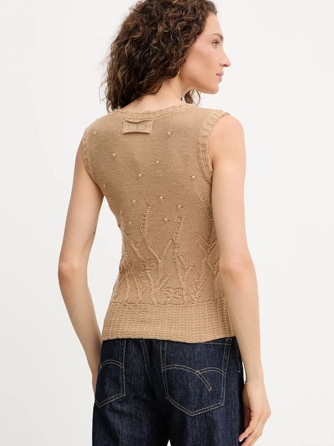 Twinset kamizelka z wełną