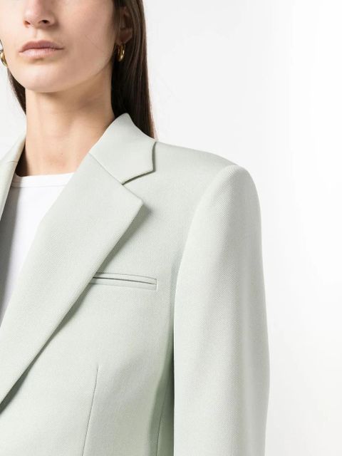 Lanvin single-breasted virgin wool blazer - Green