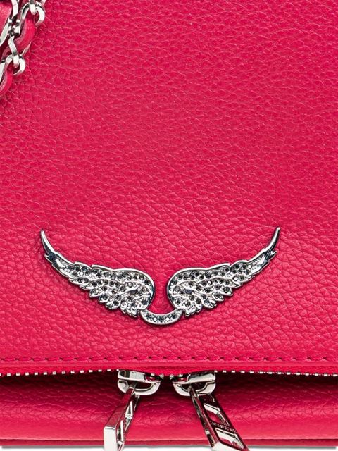 Zadig&Voltaire Rock leather shoulder bag - Pink