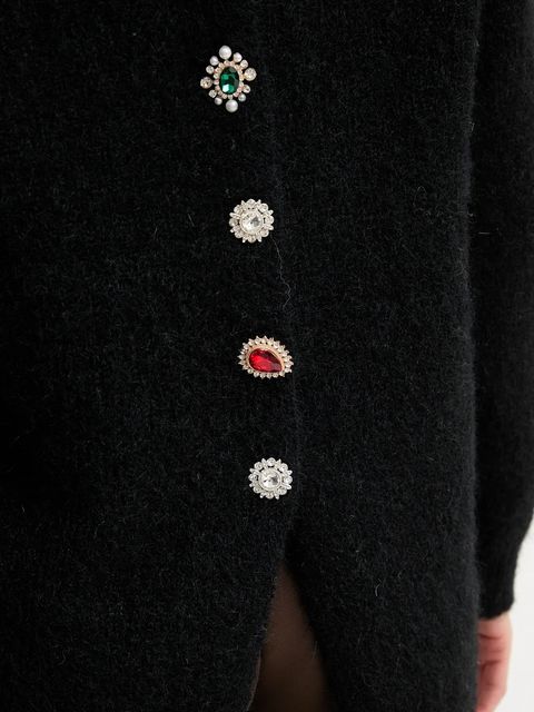 Answear.LAB sweter z wełną damski kolor czarny